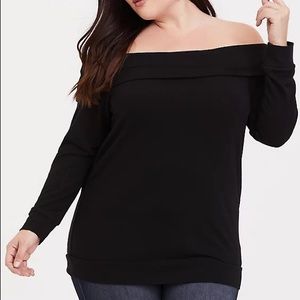 DONATING SOON Torrid Off The Shoulder Sweater Size 1